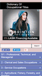 Mobile Screenshot of occupationalinfo.org